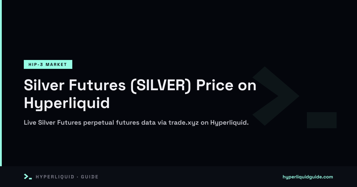 Silver Futures (SILVER) on Hyperliquid: Live Price, Specs & How to ...